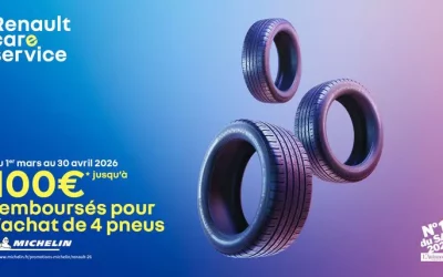 Promo Michelin 2026 : Jusqu’à 120€ offerts
