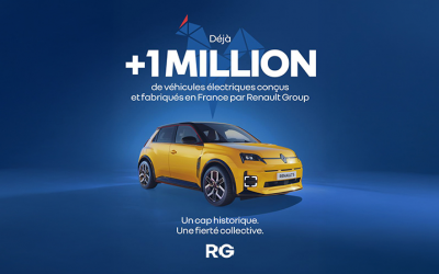 1 million de véhicules électriques produits en France