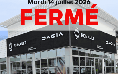 Fermeture exceptionnelle le 14 juillet 2026